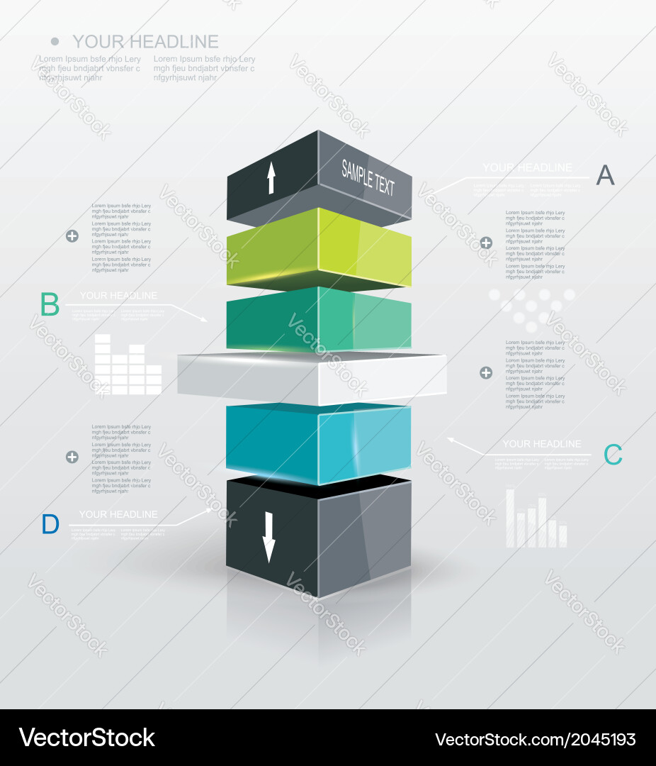Workflow Diagram Template Vector Image