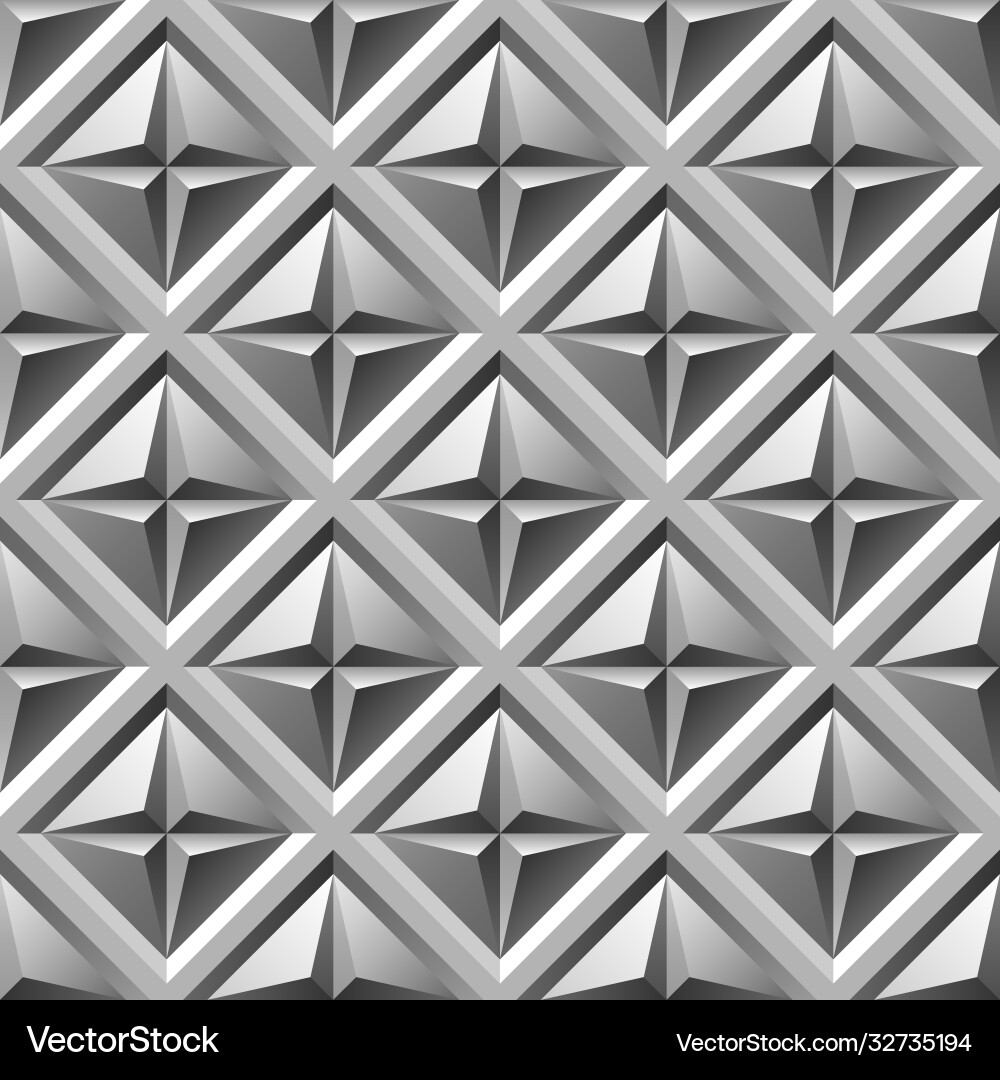 Abstract 3d seamless pattern Vector Image