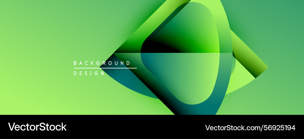 Abstract green design dynamic shapes overlap Abstract green design dynamic shapes overlap vector image