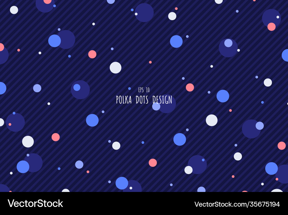 Abstract seamless style polka dot blue theme Abstract seamless style polka dot blue theme vector image