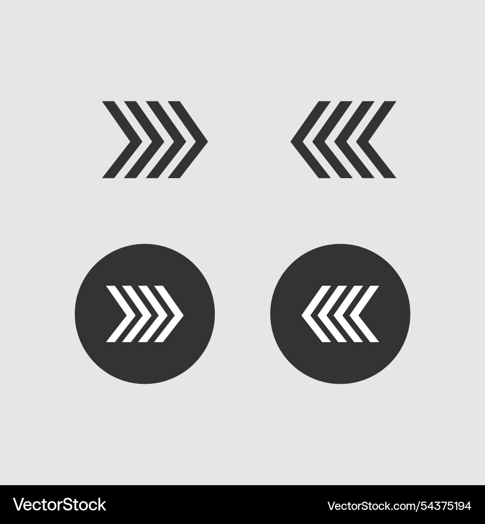 Arrow sign and symbol for web design Vector Image