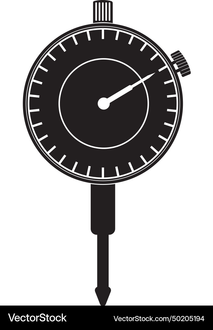 Dial Indicator Measurement Tool Vector Image