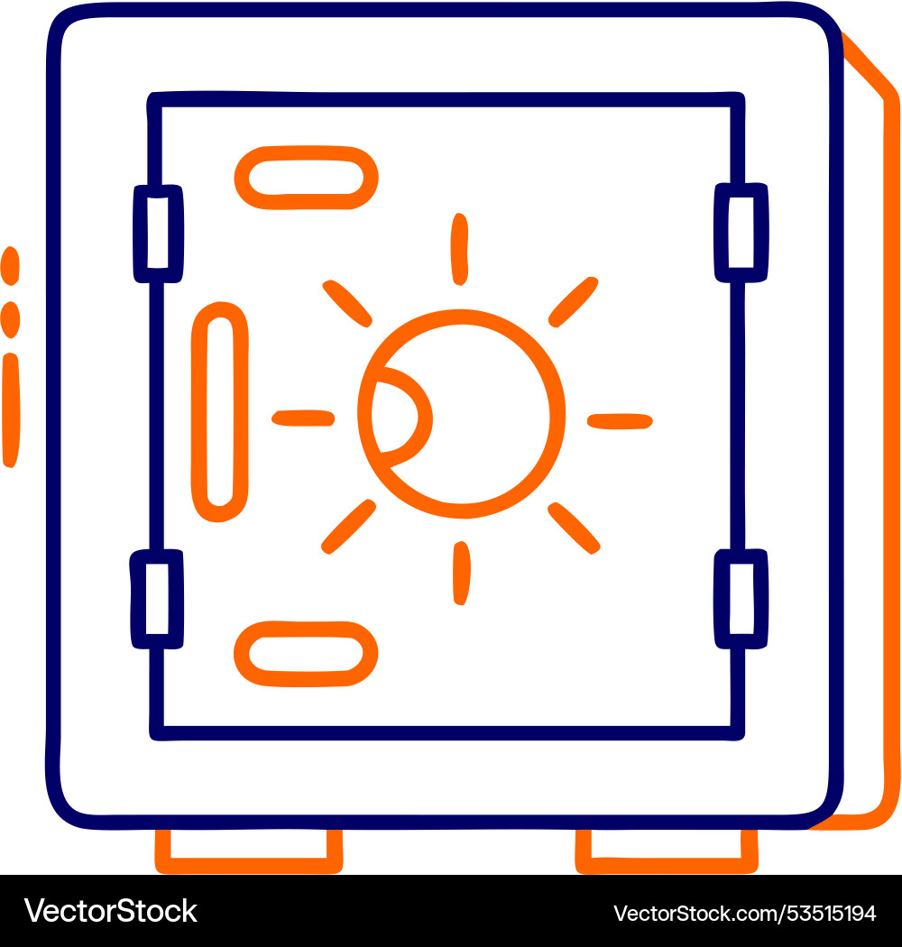 Fortress lock the ultimate solution for securing Fortress lock the ultimate solution for securing vector image