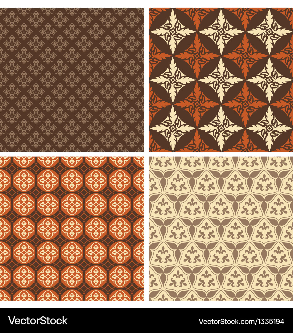 Geometric Square Patterns vector image