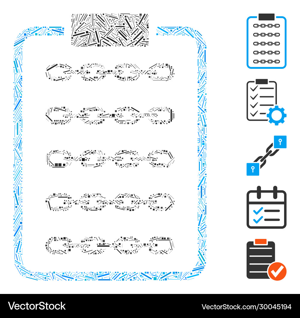 Hatch mosaic blockchain list page icon Hatch mosaic blockchain list page icon vector image