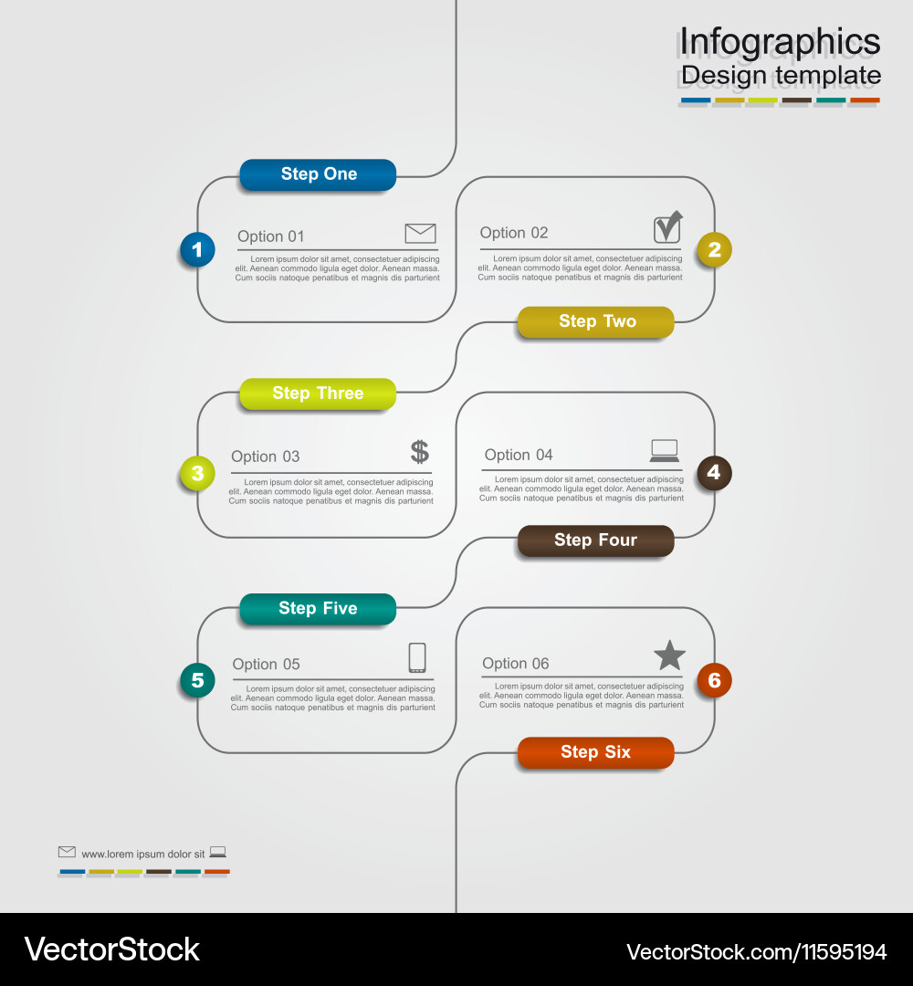 Infographic template with place for your data Vector Image