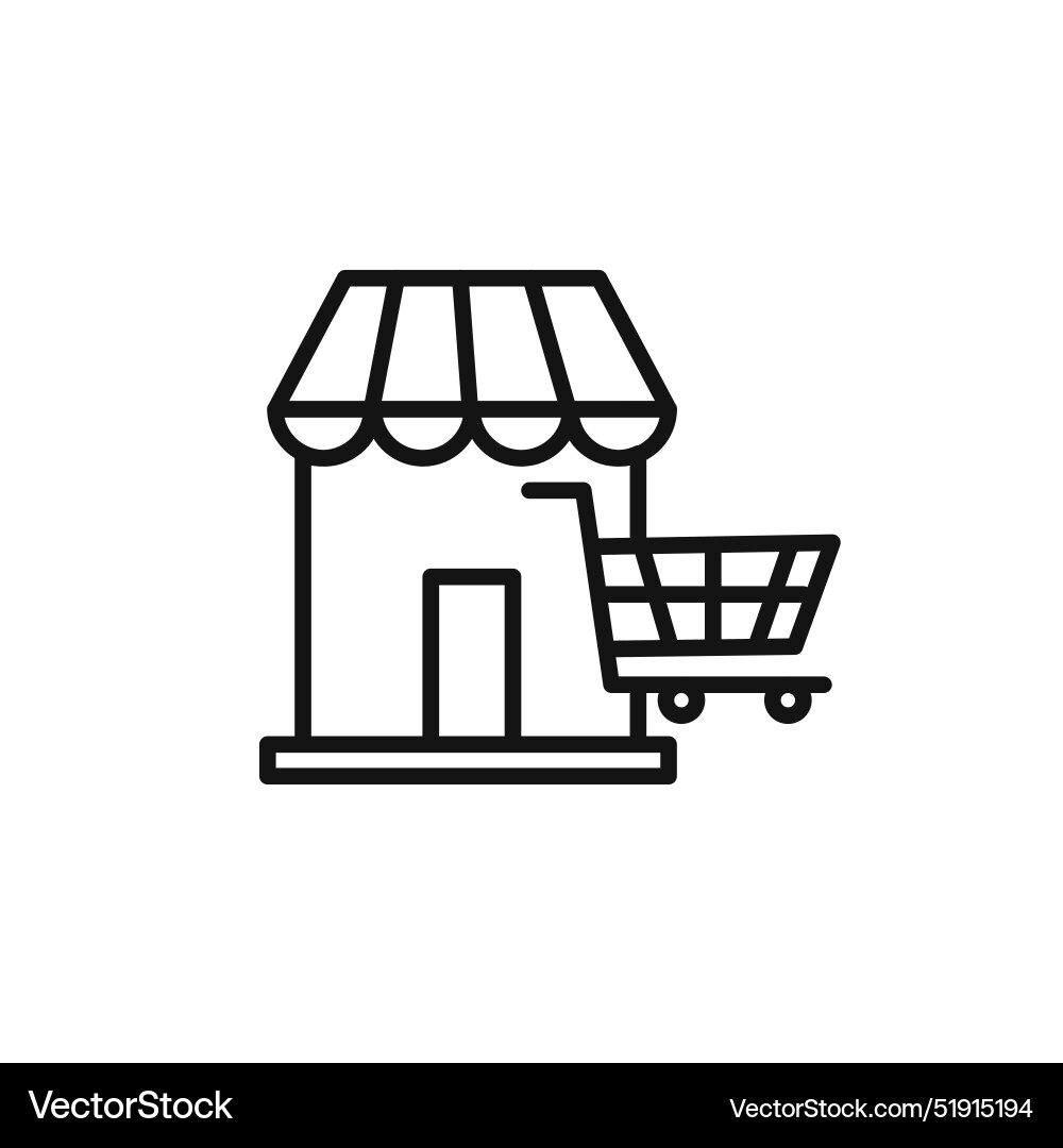 Marketplace icon set collection for web Vector Image