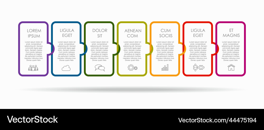 Modern Infographic Template - Data Visualization vector image