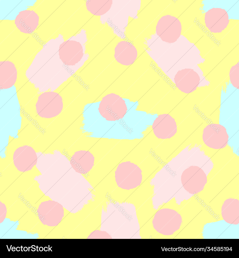 Seamless pattern with repetitive brush strokes vector image