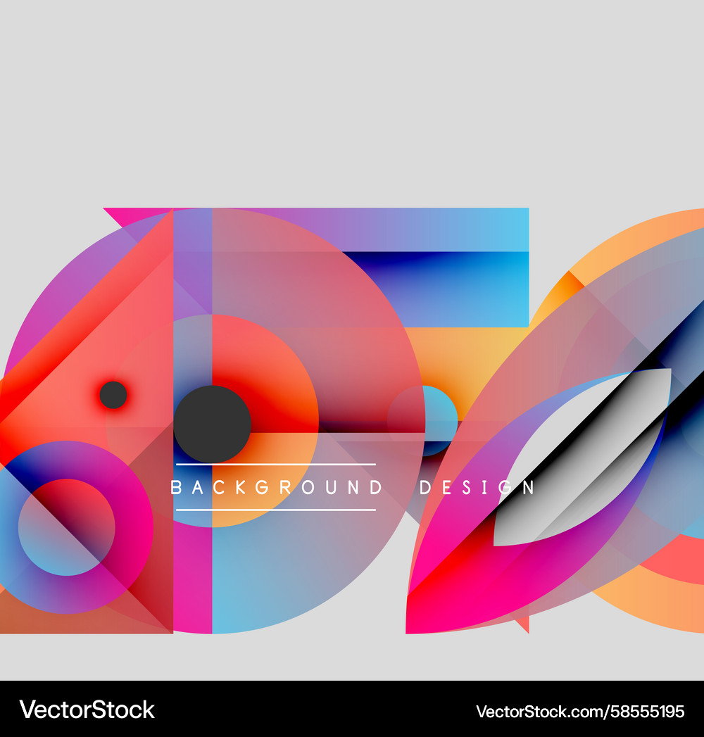 Abstract colorful shapes overlap dynamic Abstract colorful shapes overlap dynamic Vector Image