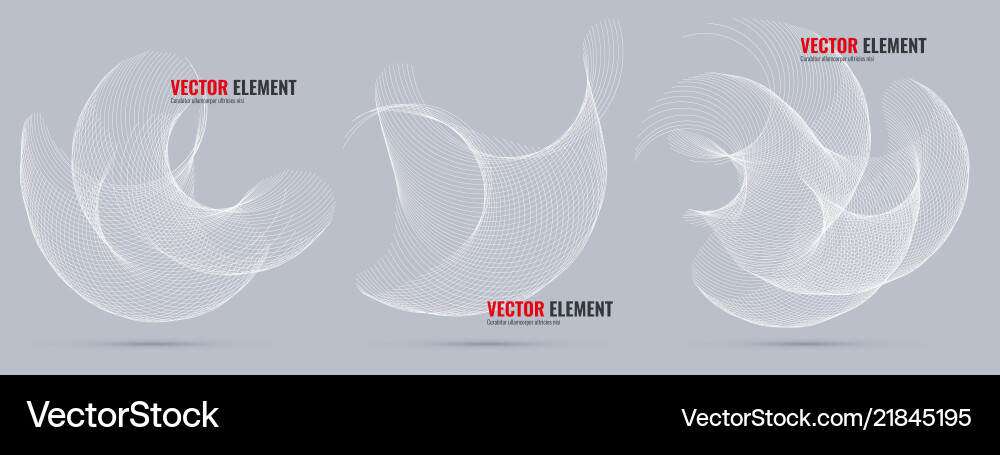 Abstract design elements for graphic layout Vector Image