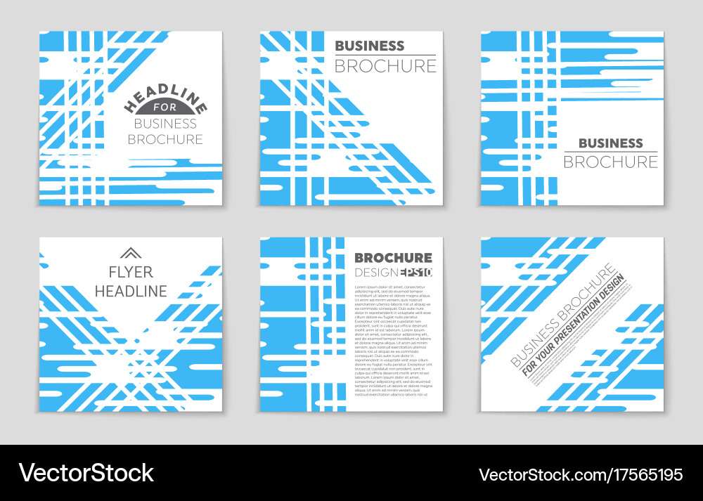 Abstract layout background set for art Vector Image