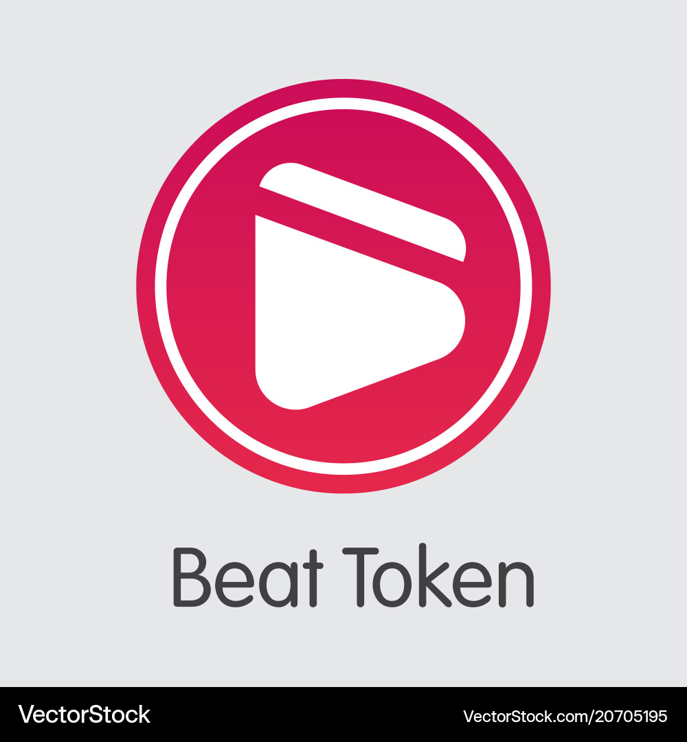 Beat Token Cryptocurrency Logo – Royalty-Free Vector | VectorStock