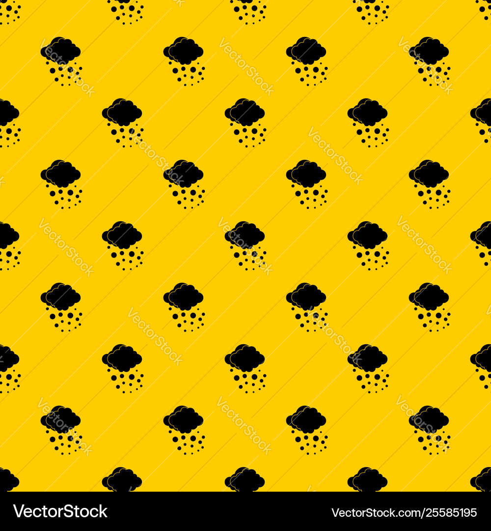 Cloud with hail pattern Cloud with hail pattern vector image