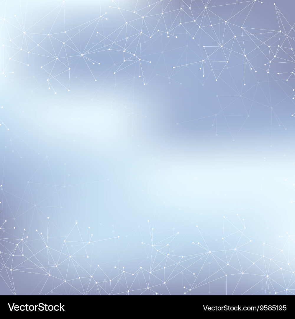 Geometric abstract background with connected line vector image