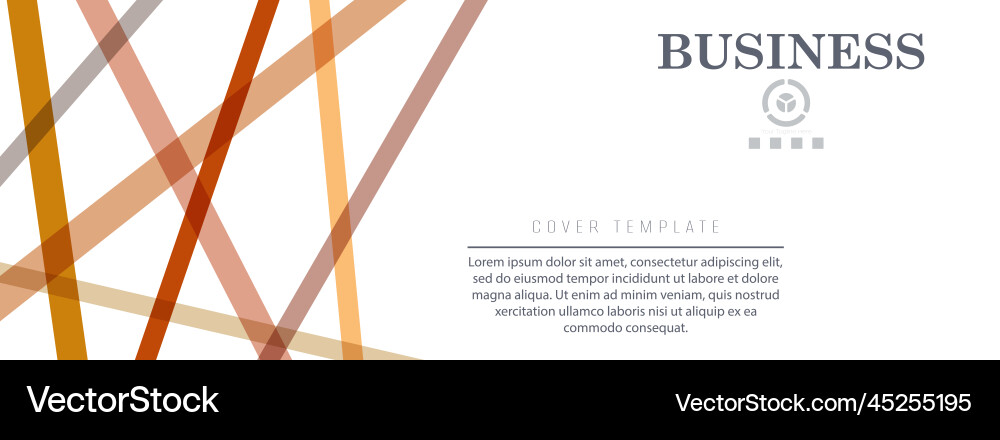 Geometric composition with intersecting lines Vector Image