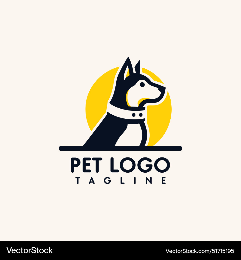 Hund Haustier Logo freundlich annähernd niedlich Hund Haustier Logo freundlich annähernd niedlich vektorbild
