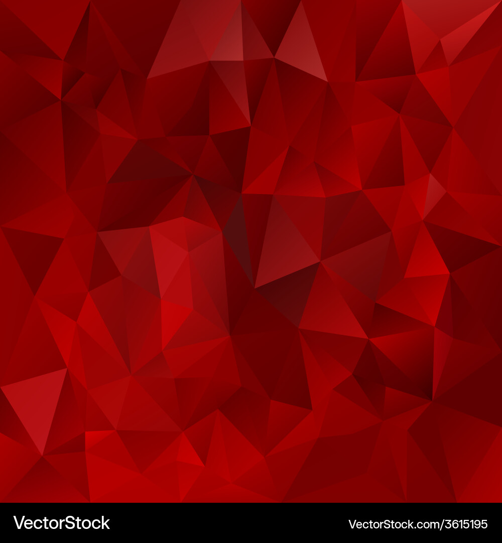 Intense Glowing Red Triangular Background Vector Image