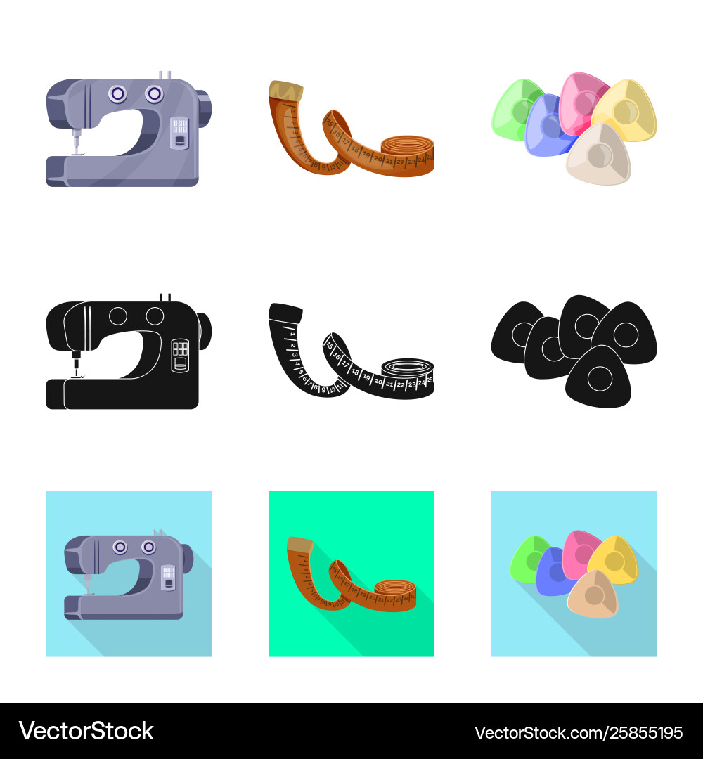 Isolated object craft and handcraft icon set Isolated object craft and handcraft icon set Vector Image