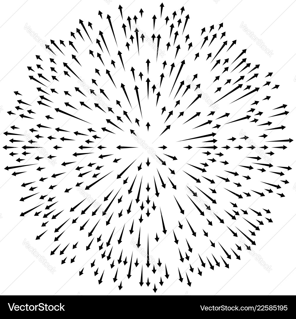 Radial lines element abstract radiating irregular Radial lines element abstract radiating irregular Vector Image