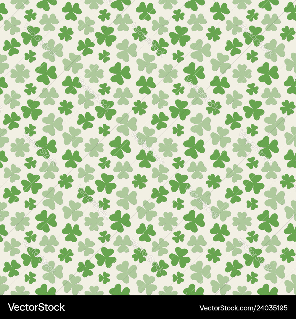 Repeating clover leaf pattern Repeating clover leaf pattern Vector Image