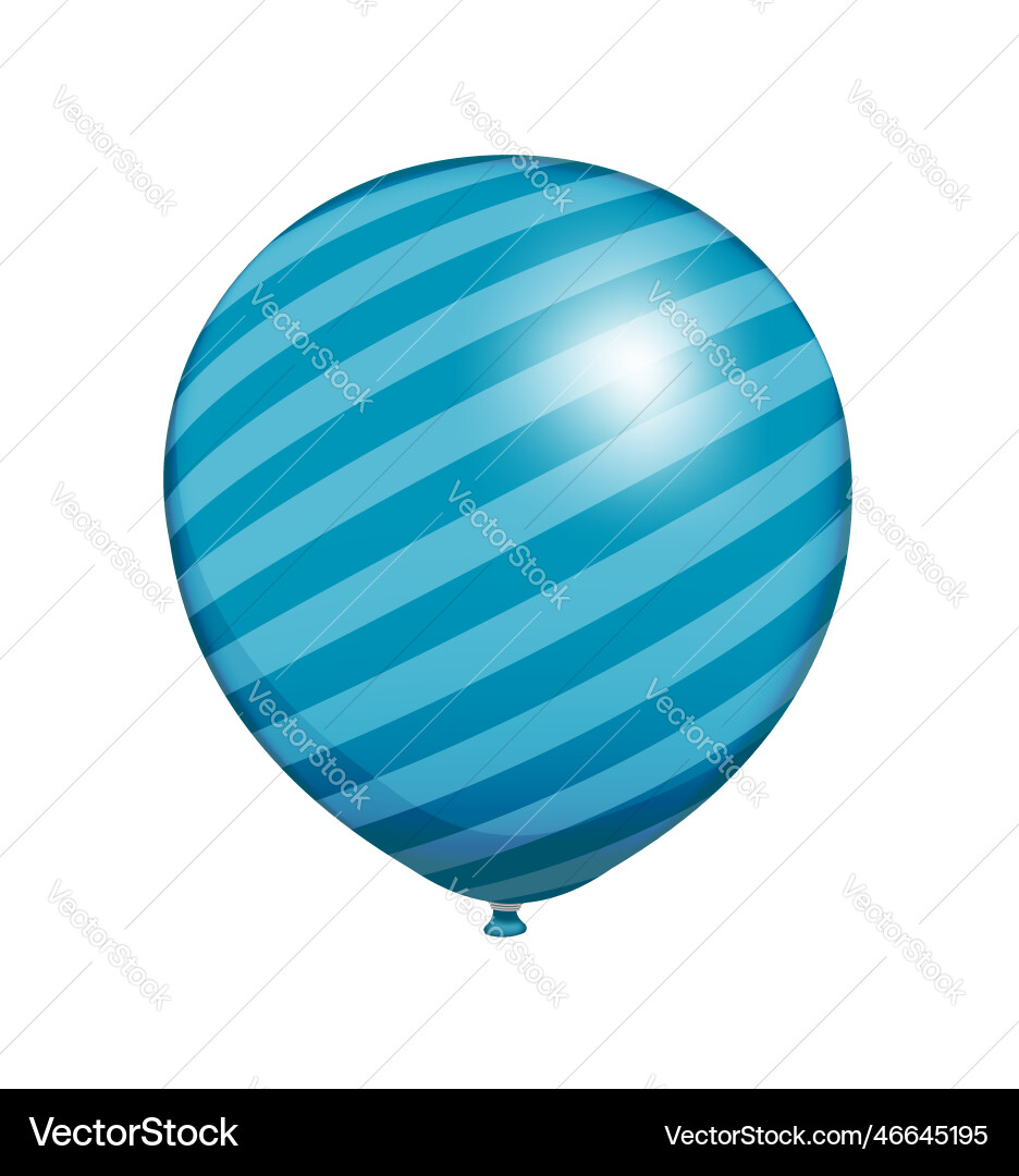 Rubber balloon with simple pattern realistic Vector Image