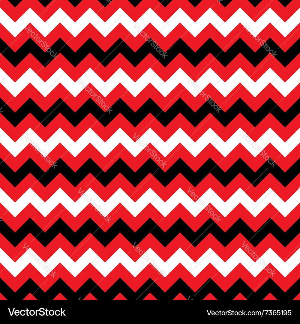 Zigzag Pattern - Red and White vector image