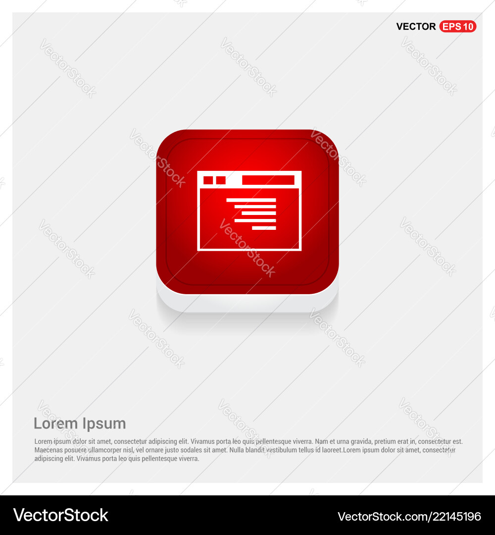 App window interface icon vector image