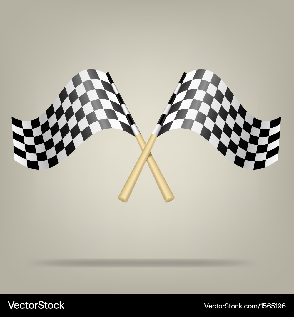 Checkered racing flags Royalty Free Vector Image