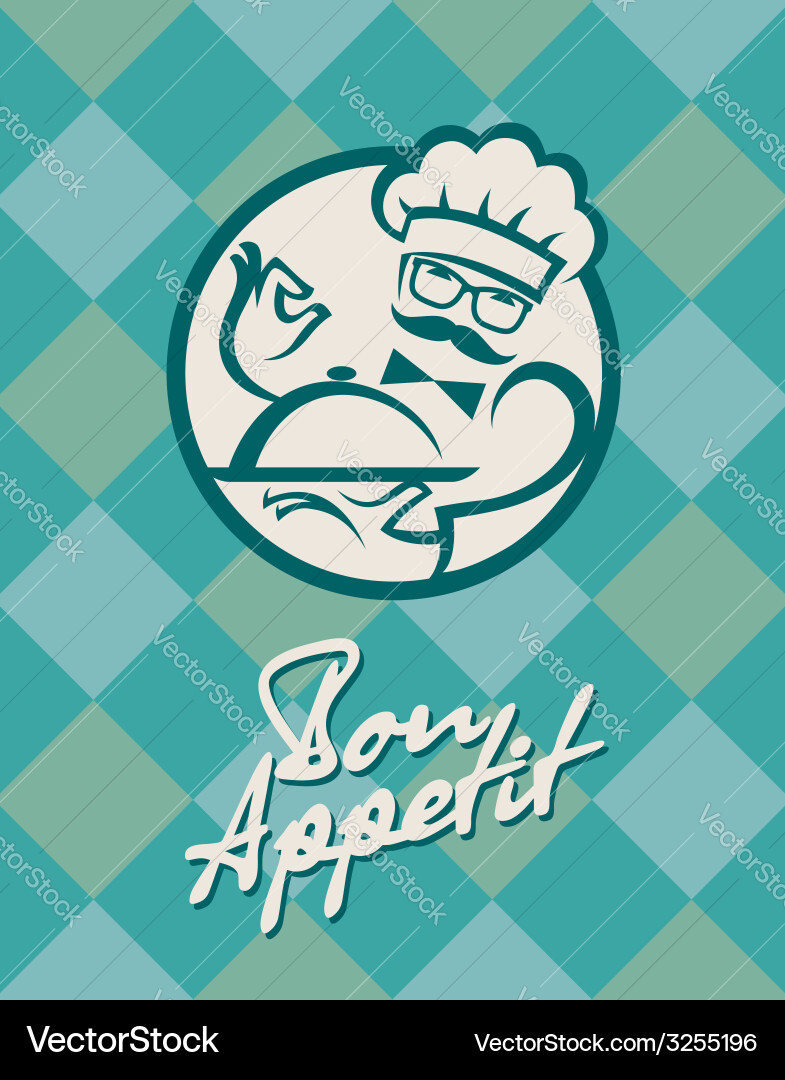 Chef menu design Vector Image