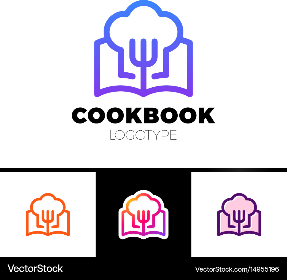 Cooking Logotype - Cookbook Icon Vector Image