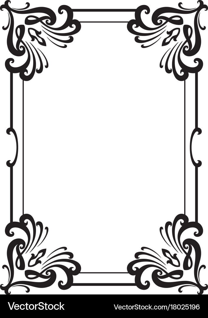 Decorative frame Royalty Free Vector Image - VectorStock