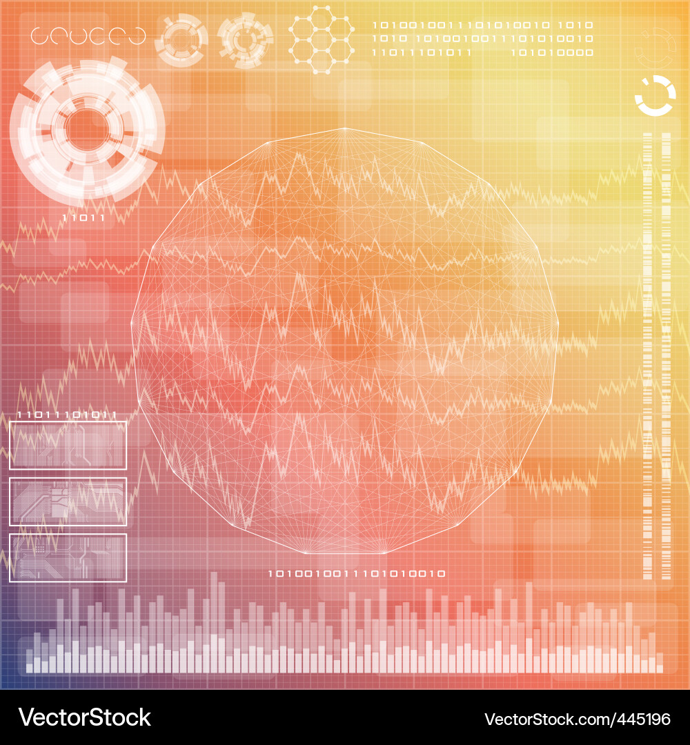 Digital Circuit Background vector image