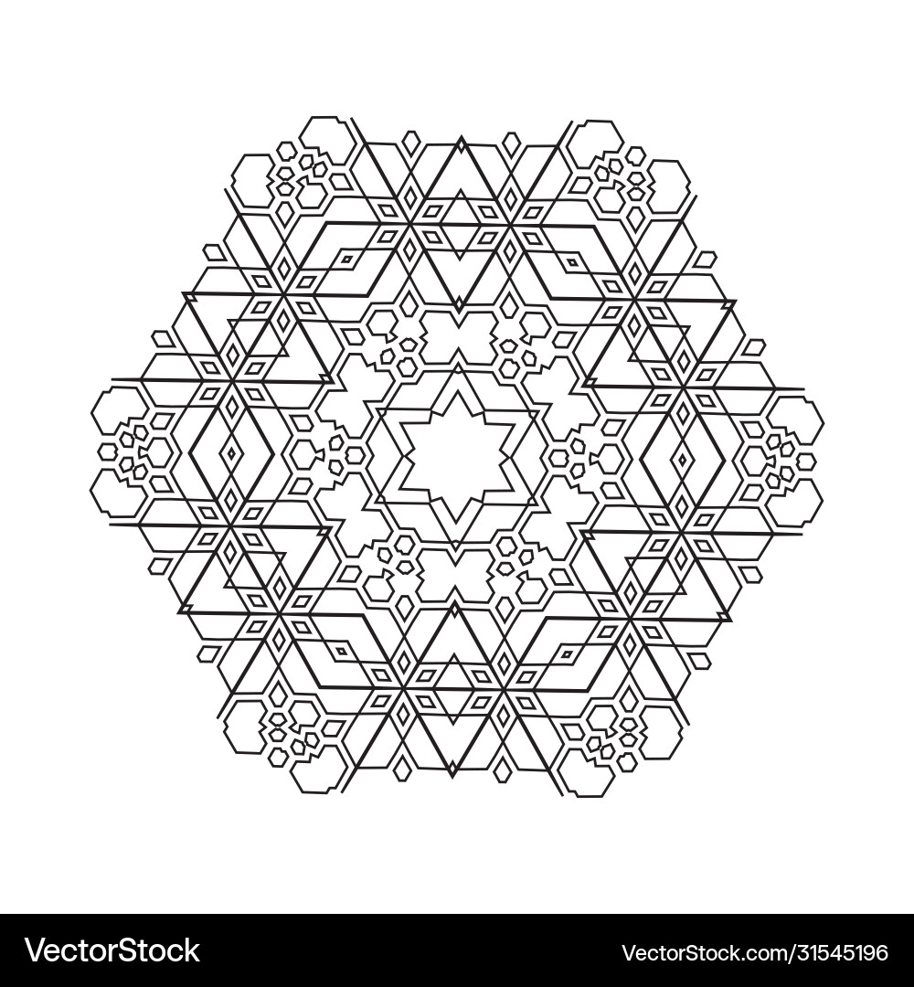Floral gegerbt mandala trendy Tattoo Floral gegerbt mandala trendy Tattoo vektorbild