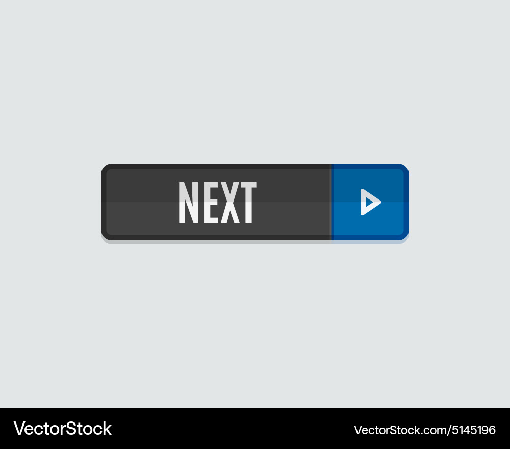 Next web button flat design Vector Image