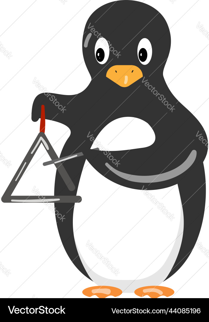 Penguin ringer icon cartoon ice baby Penguin ringer icon cartoon ice baby vector image