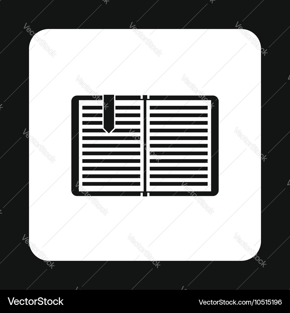 Tutorial icon simple style Vector Image