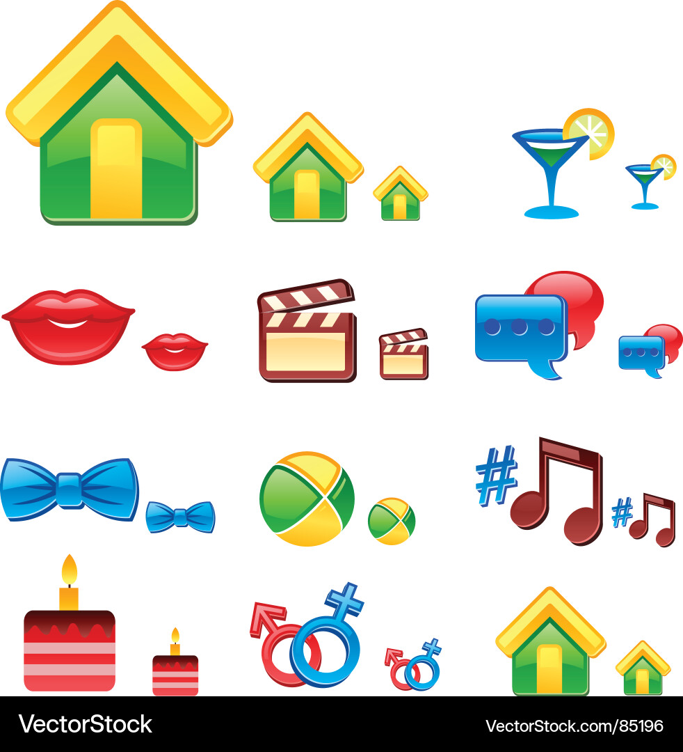Web Icon Set vector image