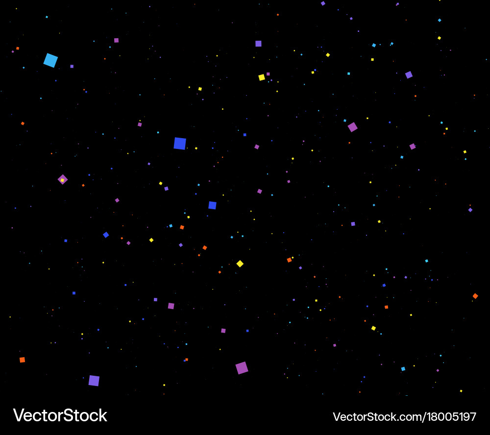Abstract squares background random size vector image