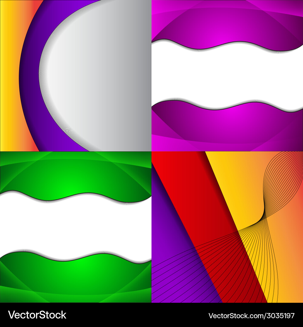Big set of soft colored abstract background Vector Image