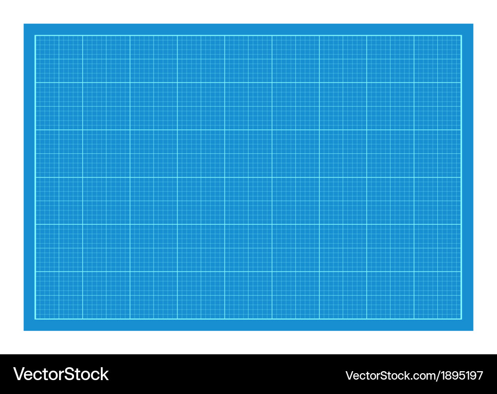 Blueprint Paper with Grid vector image