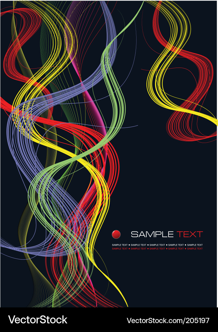 Dynamic Wave Pattern Background vector image