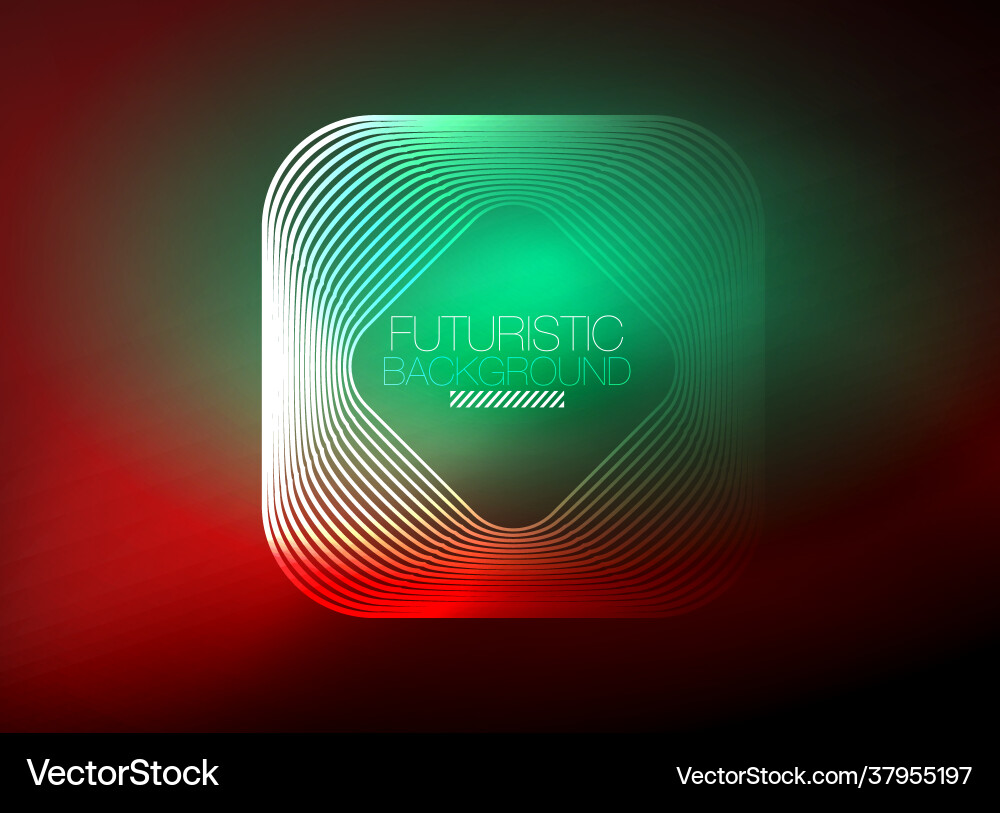 Neon color square shape lines abstract background Neon color square shape lines abstract background Vector Image