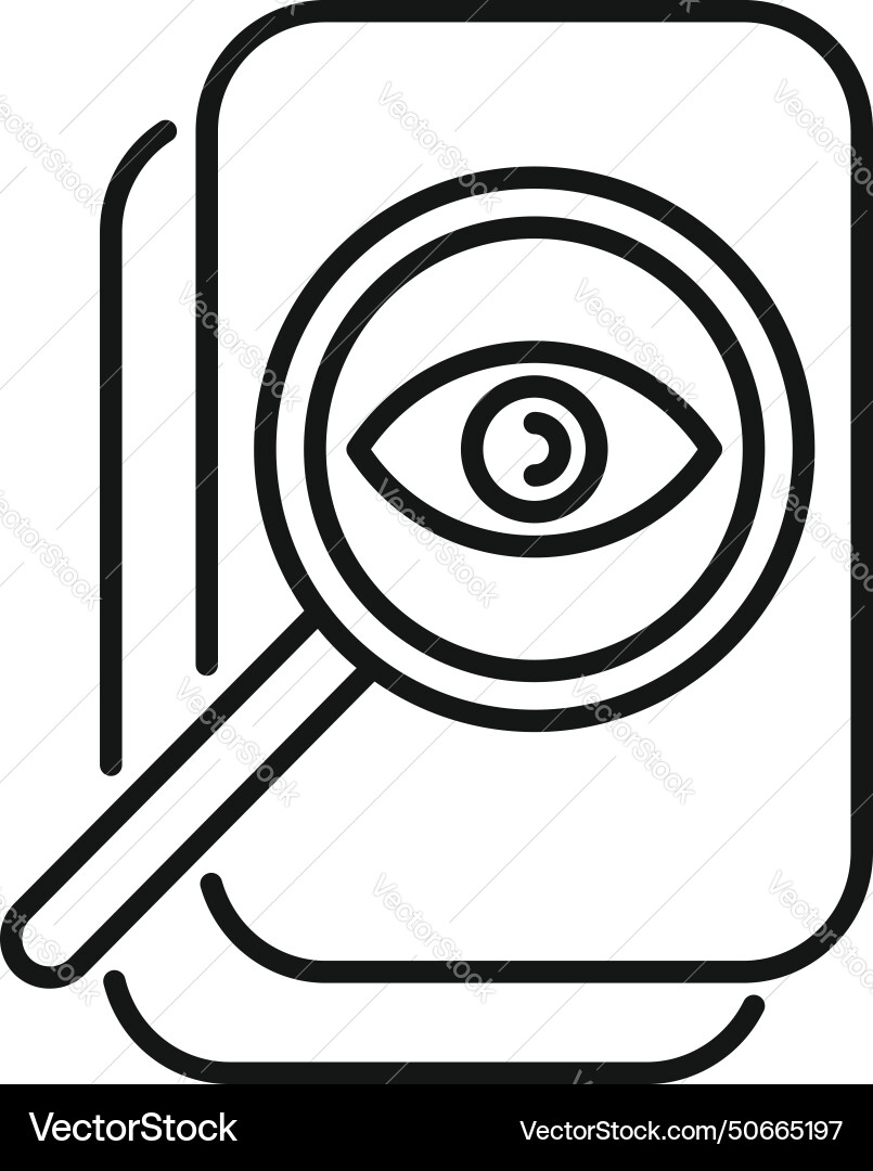 Overview tech data icon outline machine Overview tech data icon outline machine Vector Image