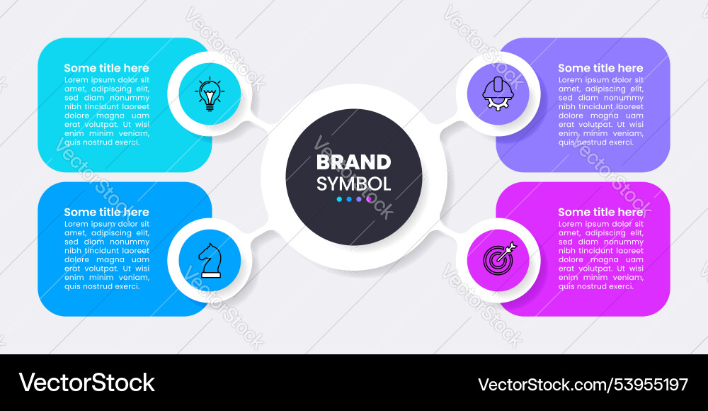Workflow Circle Template vector image