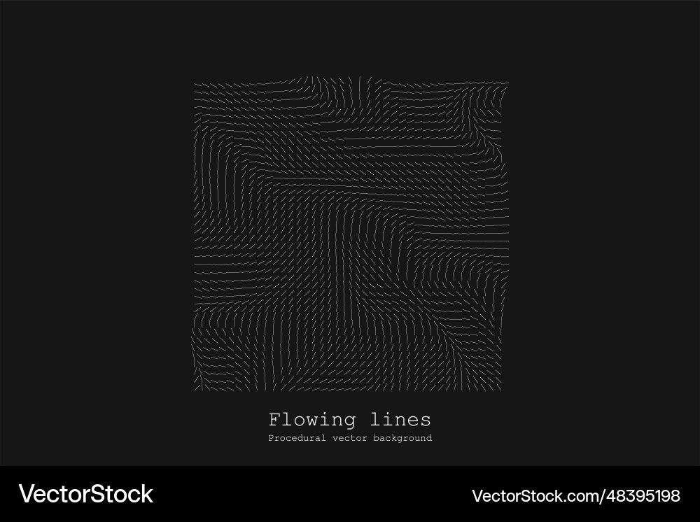 Abstract line matrix pattern noise flow dynamic Vector Image