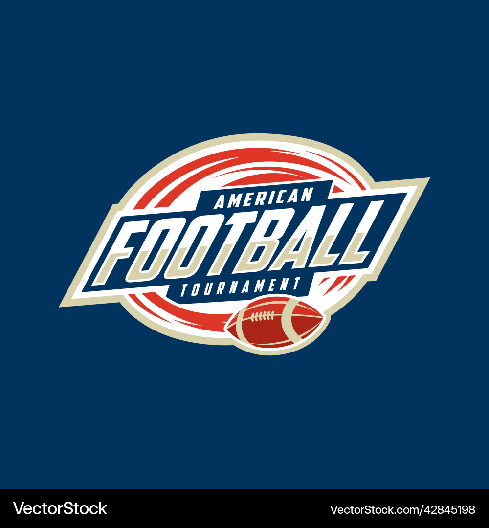American Football Championship Badge vector image