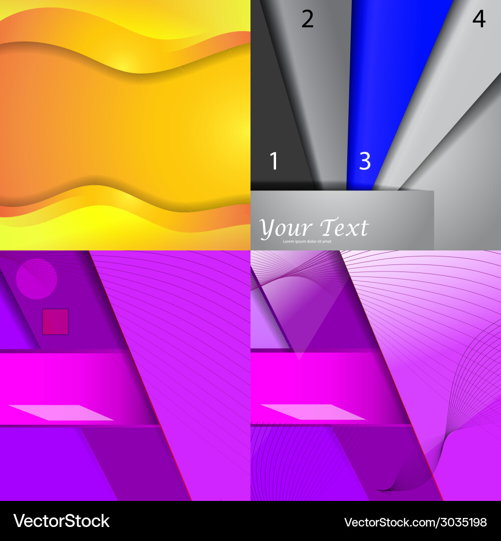 Big set of soft colored abstract background Vector Image
