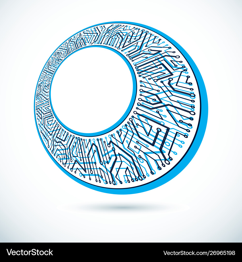 Circuit board digital technologies abstraction Circuit board digital technologies abstraction Vector Image