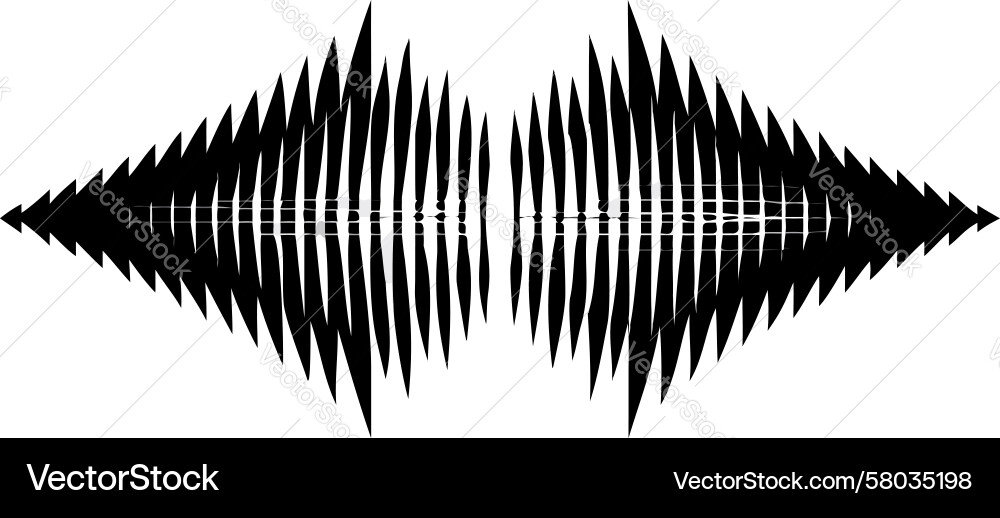 Dynamic Sound Wave Pattern Vector Image